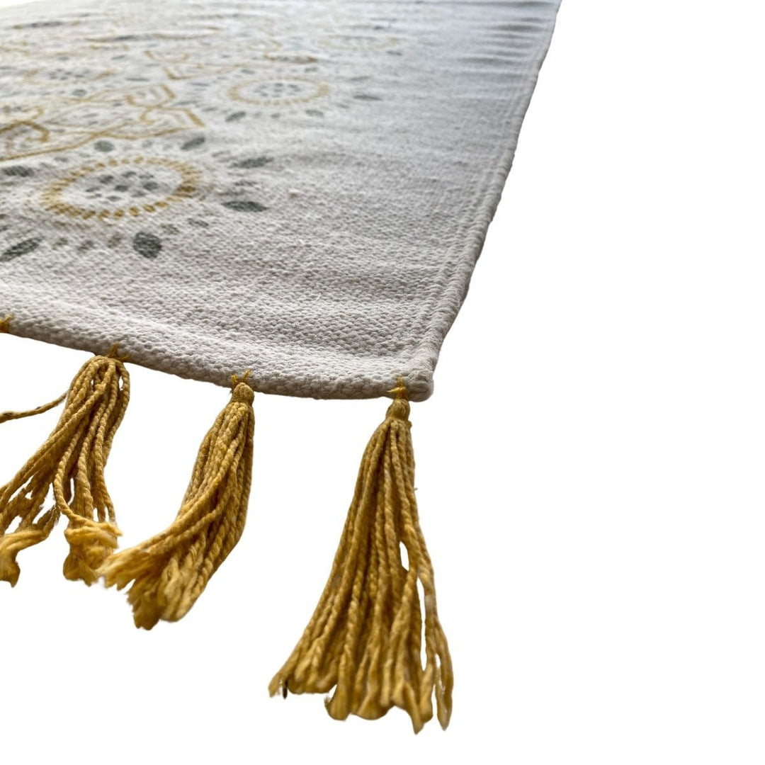 Tasseled Geometric Runner - Size: 6 x 2.9 (Runner) - Imam Carpets - Online Shop