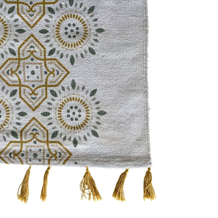 Tasseled Geometric Runner - Size: 6 x 2.9 (Runner) - Imam Carpets - Online Shop