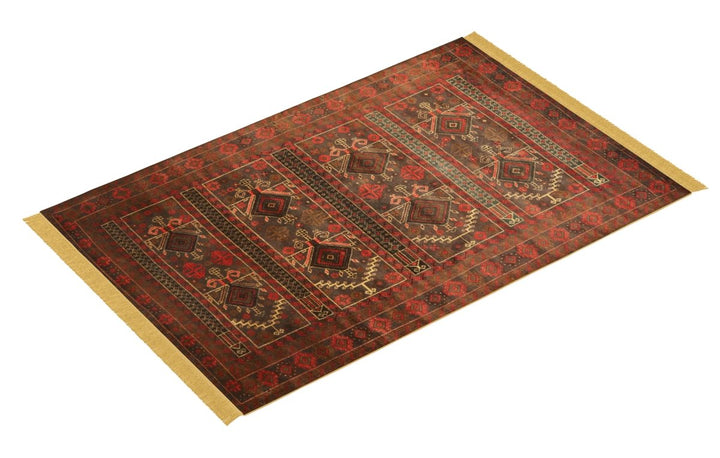 Tribal - 3.10 x 6.6 - Mashadi Saraogi Baluchi Handmade Carpet - Imam Carpets - Online Shop