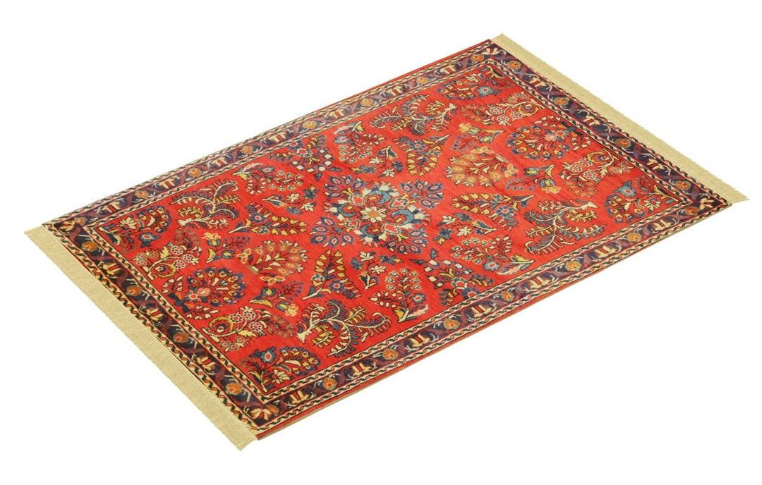 Tribal - 3.3 x 5.2 - Mashadi Persian Handmade Carpet - Imam Carpets - Online Shop