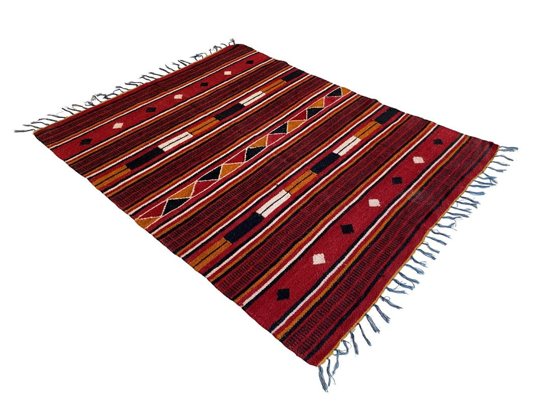 Tribal Dhurrie - Size: 6.3 x 4.11 - Imam Carpet Co. Home