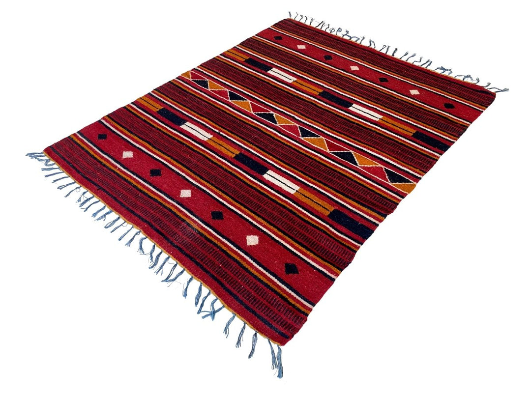 Tribal Dhurrie - Size: 6.3 x 4.11 - Imam Carpet Co. Home