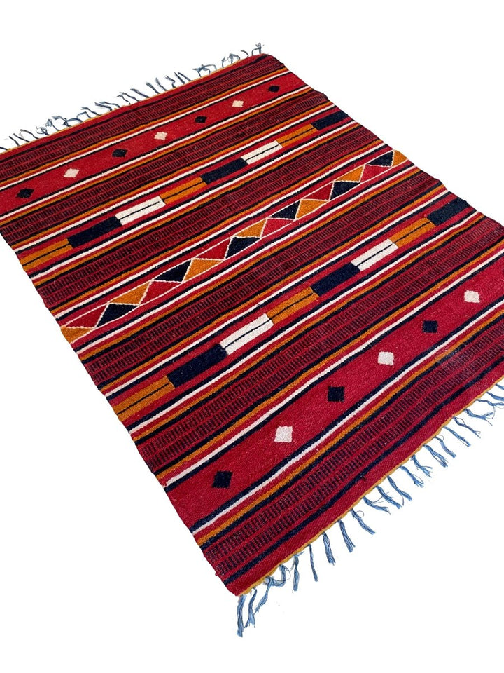 Tribal Dhurrie - Size: 6.3 x 4.11 - Imam Carpet Co. Home