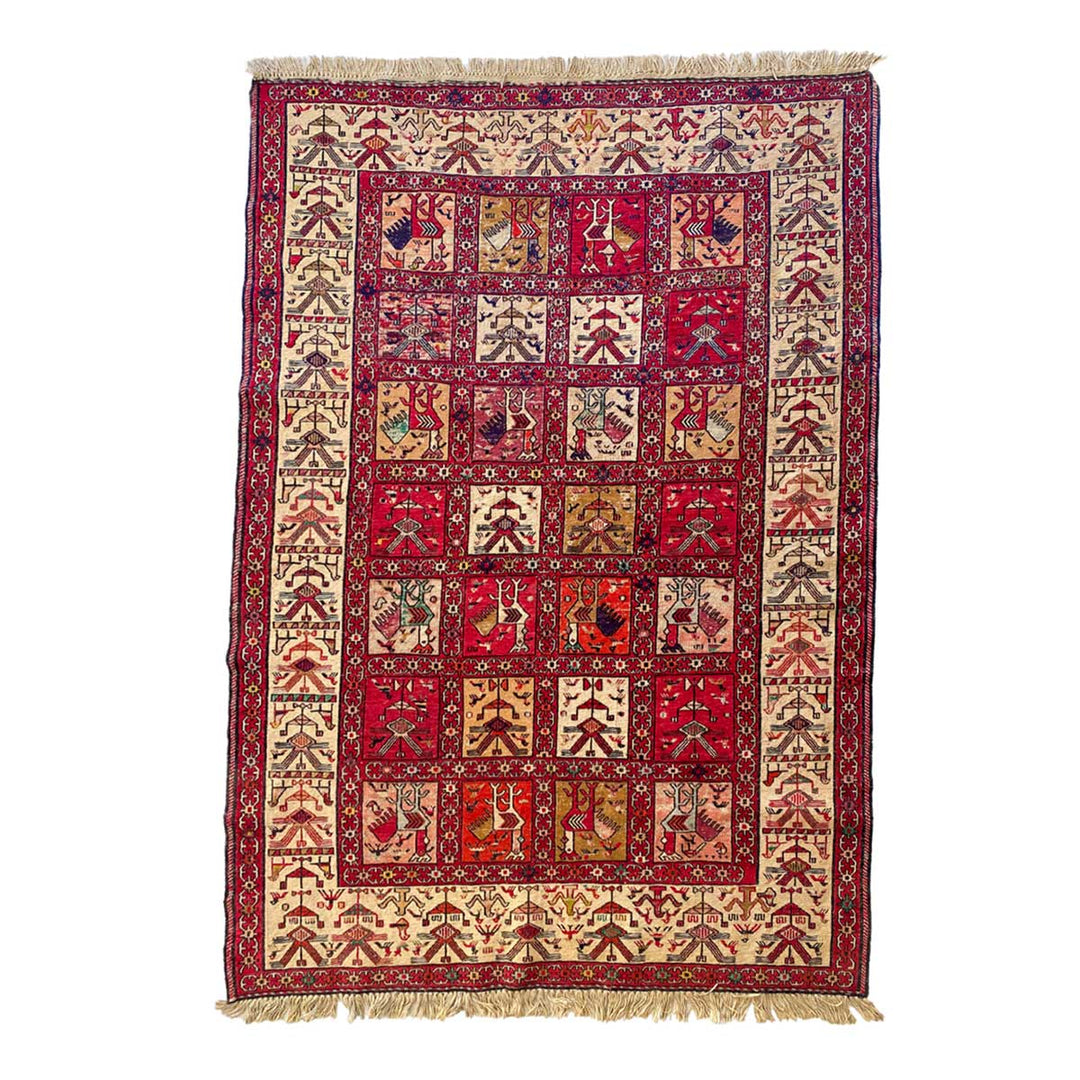 Turkish Sumak Kilim - Size: 5.11 x 4.2 - Imam Carpets - Online Shop