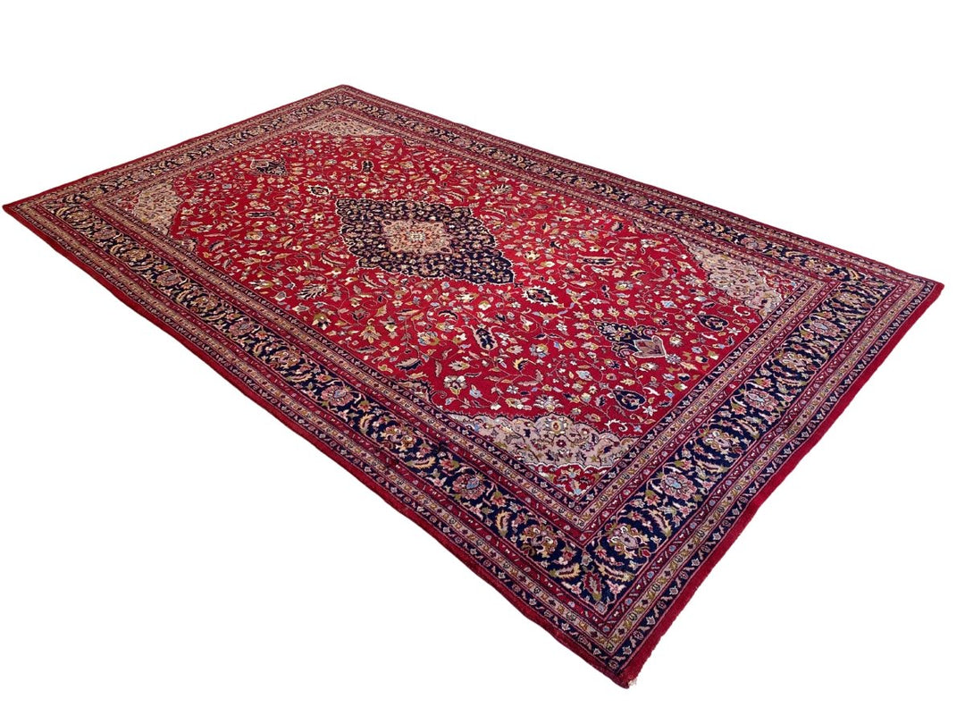 Vintage Kashan Rug - Size: 10.2 x 6.4 - Imam Carpet Co. Home