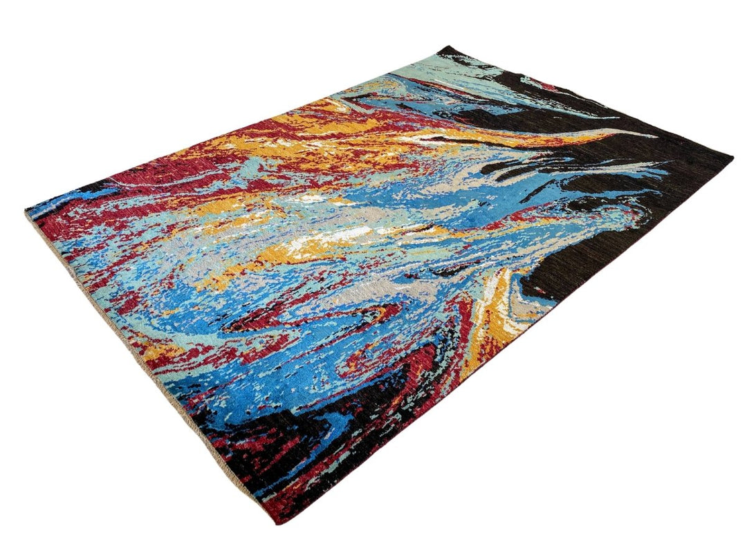 Waterfall Abstract Rug - Size: 9.1 x 6.2 - Imam Carpets - Online Shop