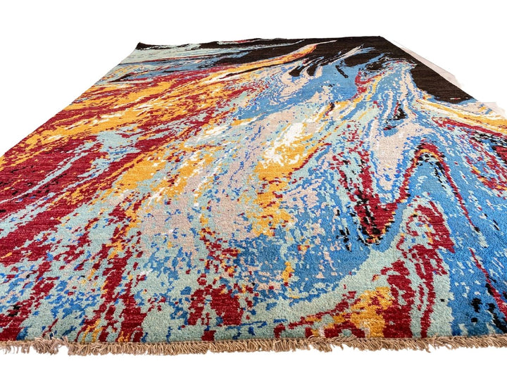 Waterfall Abstract Rug - Size: 9.1 x 6.2 - Imam Carpets - Online Shop