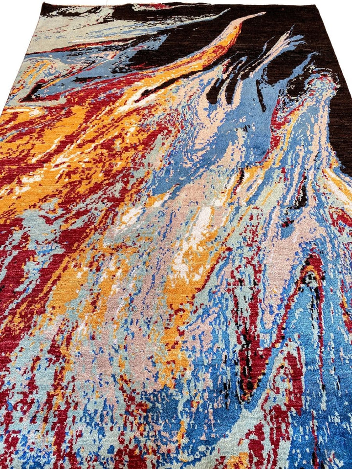 Waterfall Abstract Rug - Size: 9.1 x 6.2 - Imam Carpets - Online Shop