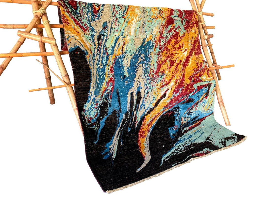 Waterfall Abstract Rug - Size: 9.1 x 6.2 - Imam Carpets - Online Shop