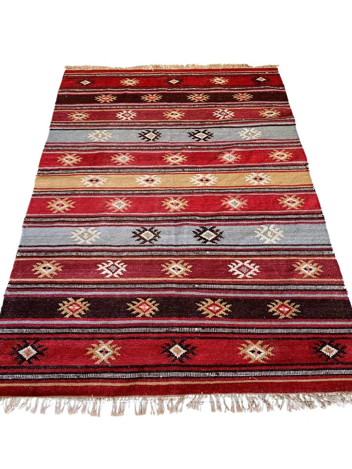 Zanskar Kilim - Size: 5.11 x 4.2 - Imam Carpet Co. Home