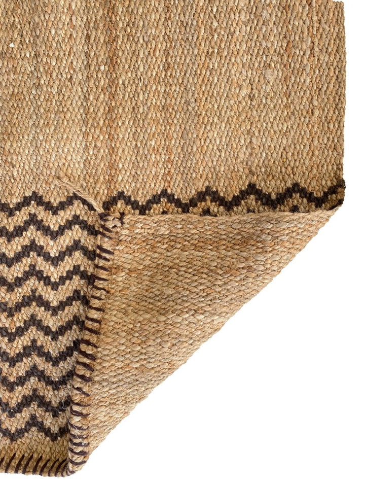 Zigzag Jute Rug - Size: 7.7 x 5.4 - Imam Carpets Online Store